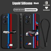 {Taoyitao Case} หรูหรารถ BMW ไฟฟ้าสำหรับ OPPO F21 A54S A53S AX7 A52 A33 A31 A16S A11S A9 A5 A1K เคสโทรศัพท์เชือกของเหลวที่เหลือ