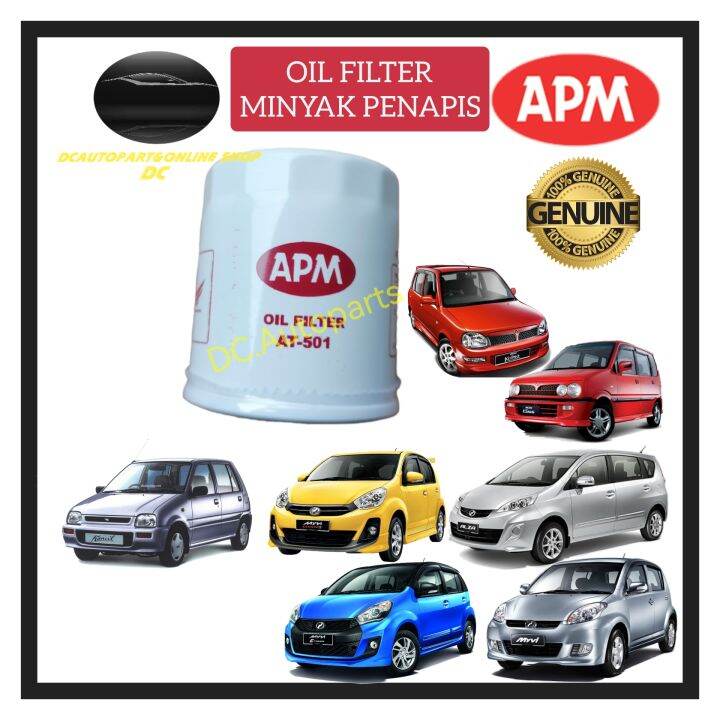APM OIL FILTER PERODUA KANCIL KELISA KENARI MYVI VIVA ALZA MYVI LAGI BEST ICON (1560187Z01