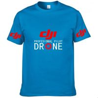 ฤดูร้อนบุรุษเสื้อยืด DJI Drone PILOT พิมพ์ผ้าฝ้ายลำลองแขนสั้น Man แฟชั่น Harajuku คุณภาพสูง Unisex T เสื้อยูโรขนาด