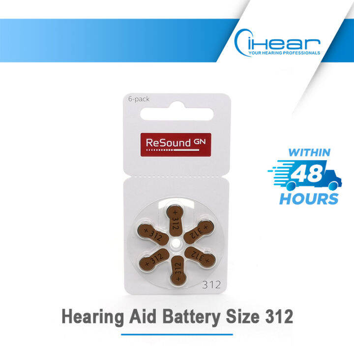 Hearing Aid Battery Size 312 Bundle of 10 Lazada Singapore