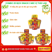 HCMcombo 25 Snack Thái Lan Bim bim đùi gà vị rong biển và tăm vị bắp thơm
