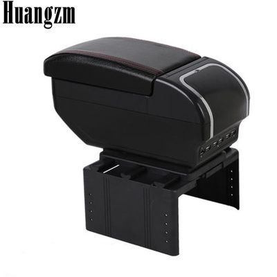 Armrest For Peugeot 207 Dual layer heighten 9 USB Charging Centre Console Storage Box