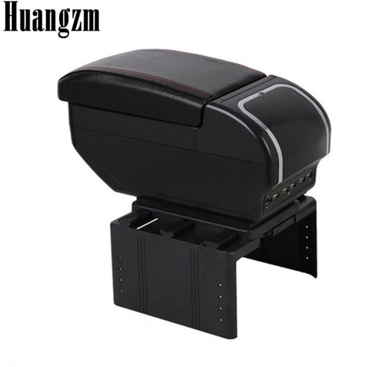 armrest-for-peugeot-207-dual-layer-heighten-9-usb-charging-centre-console-storage-box