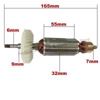 ตัวเปลี่ยนสมอโรเตอร์กระดอง Ac220v-240v สำหรับเครื่องบดมุม Makita 9556 9557 9558 9556nb 9556hn 9557nb 9557hn 9558hn 9558nb