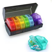 【CW】 Weekly Pill Organizer Dust Proof to Carry Reusable Put Pills Use