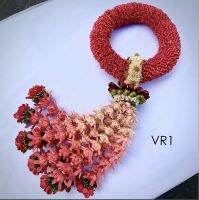 VASSANA  - Flower Garland Gradient (Red : VR1) - พวงมาลัยกรไม้ไผ่สาน