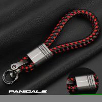 For Ducati Monster 696 821 PABIGALE V4 1199 1299 Scrambler 800 Accessories Custom LOGO Motorcycle Braided Rope Keyring