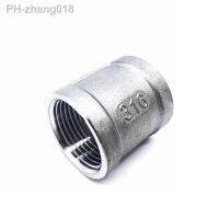 1/4 3/8 1/2 3/4 1 1-1/4 1-1/2 BSP Female Thread 316 Stainless Steel Socket Pipe Fitting Connector Coupler Adapter