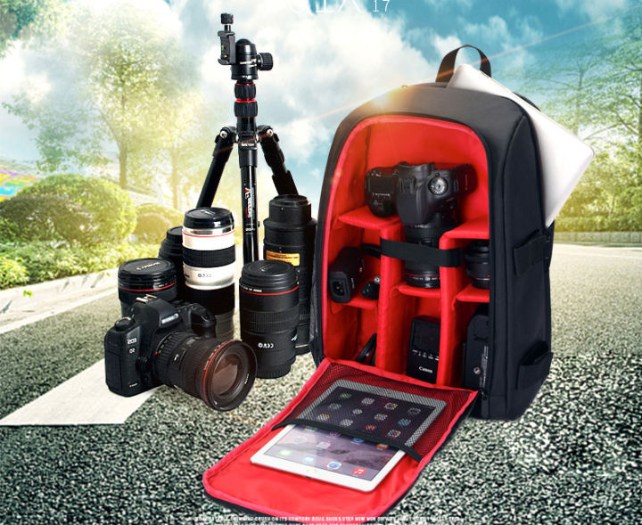 กระเป๋าใส่กล้อง-กระเป๋าเดินทาง-กระเป๋าเป้-เป้กล้อง-ขนาด-43x15-5x30-cm