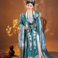 ขนาดใหญ่2XL Hanfu ชุดผู้หญิงโบราณ Ming Dynasty จีนแบบดั้งเดิม Hanfu หญิงคอสเพลย์เครื่องแต่งกายสีแดงสีชมพูสีฟ้า Hanfu ชุด...