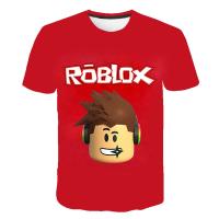 （Can Customizable）Game Robloxing T Shirt Children New Kawaii  Funny Summer Cartoon 3D T-shirt For Boys Girls Kid Clothing Unisex Short Sleeves（Adult and Childrens Sizes）