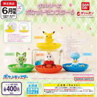 Gashapon Kapsul ของเล่นโปเกมอนอะนิเมะ Rajah Pikachu Quaxly Sprigatido Fuecoco Permata Barang Kemas เดสก์ท็อป Decoratoion Kanak-Kanak