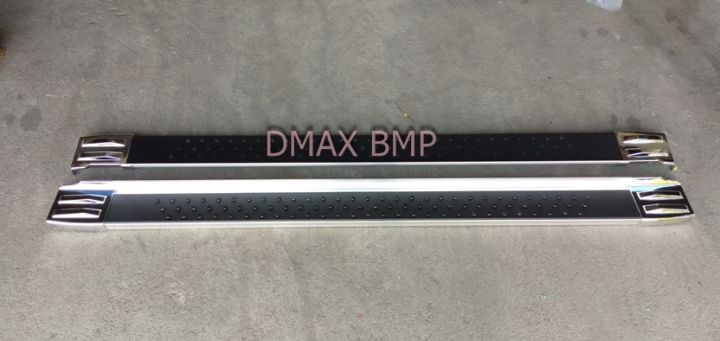 บันได-dmax-bmp-หัวชุบโครเมี่ยม-บันไดเสริมข้างรถดีแม็กแพลตตินั่ม-บันไดอลูมิเนียมพร้อมขาติดตั้ง