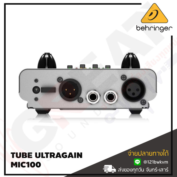 behringer-tube-ultragain-mic100-ปรีแอมป์สำหรับไมโครโฟนแบบหลอด-audiophile-vacuum-tube-preamplifier-with-limiter-สินค้าใหม่แกะกล่อง-รับประกันบูเซ่
