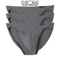 HOM (ออฮ์ม)  รุ่น 401478-00ZU กางเกงในชาย pack3 ตัว Micro ผ้า Cotton ขอบขาเว้าสูงเคลื่อนไหวสะดวก