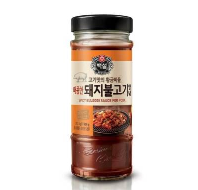 ซอสหมักหมูบุลโกกิสูตรเผ็ด CJ Spicy Bulgogi Sauce for Pork 500g 매콤한돼지불고기양념