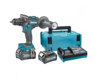 MAKITA สว่านกระแทกไร้สาย 40 โวลต์ ขนาด 1/2 นิ้ว (13 มม.) รุ่น HP001GD201 ความสามารถเจาะเหล็ก 20 มม