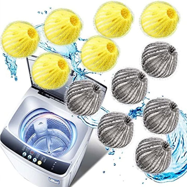 6pcs Pet Hair Remover for Laundry Reusable Lint Remover Washing Balls Washer  and Dryer Ball Remove