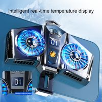 ℡ For Iphone/ Dual Cooling Fan Large Cooling Area Universal Mobile Phone Semiconductor Mini Cooler Heat Sink Aluminum Alloy