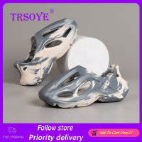 TRSOYE Unisex รองเท้าแบบมีรูระบายติ๊กต๊อกรองเท้าแตะหนารองเท้าแตะร้อนแรงรองเท้าแตะชายหาดพื้นนุ่มกันลื่น {Gratis Ongkir}