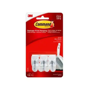 1 pack（6 hooks） X 3M 17067CLR Clear Command Wire hook utensil