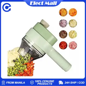 Electric Vegetable Cutter Set Handheld Garlic Slicer Multifunctional Food  Chopper Portable USB Rechargeable Vegetables Mincer for Garlic Pepper Onion  Celery Ginger Meat 