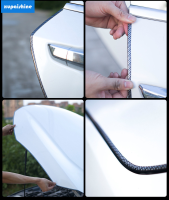 【XPS】Carbon Fiber 5 M Car Door Edge Guard Car Door Protector Car Door Protection Rubber Seal W/ Metal Alloy Molding Trim Rubber Strip Car Door Protector ซื้อทันทีเพิ่มลงในรถเข็น