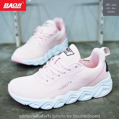 BAOJI รองเท้าวิ่ง รองเท้าผ้าใบหญิง รุ่น BJW488 สีชมพู ไซส์ 37-41
