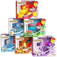 HISNGS ของเล่นเด็ก คริสต์มาส Charmander Mewtwo Pocket Anime Pokeball Pokemon Toy Action Figure Pikachu