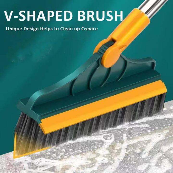 3 in 1 Seam Brush Floor Rotating Scrub Sweep Brush with Detachable V