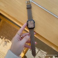 【Hot Sale】 Applicable to iwatch7 strap SE/654328 first layer cowhide cross mens and womens tide