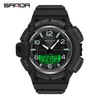 SANDA Men Outdoor Wristwatch Alarm Chronograph function Electronics ▤✲▼