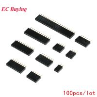 10pcs Single Row Female 2.54MM Pitch Spacing Pin Socket Female Header 2P 3P 4P  6P 8P 10P 12P 16P 20P 40P Connector Row pin