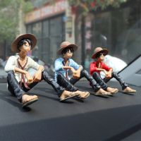 4 ประเภท 9 ซม.One Piece การ์ตูน Luffy นั่งสไตล์ตุ๊กตา PVC รุ่นรูปของเล่นตุ๊กตาลิง D Luffy ของขวัญ