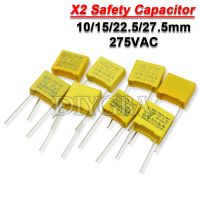 ✴☽❡ 5-20PCS 275VAC X2 Safety Capacitor 10mm 27.5mm 0.022UF 0.047UF 0.1UF 0.15UF 0.22UF 0.33UF 0.47UF 0.68UF 1UF Polypropylene Film