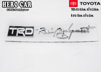 โลโก้ LOGO TRD ลายเซ็น งานโลหะ สีดำเงิน ติดรถยนต์ TOYOTA ได้ทุกรุ่น