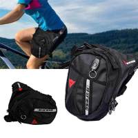 （Ready stock）Men Woman Bag Waterproof Motorcycle Waist Leg Bag Fashion Bags Outdoor Black Uni Crossbody Casual Bags