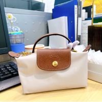 Original Longchamp   The latest style womens unilateral environmental protection jiaozi bag Tote bag handbag L  mini bag