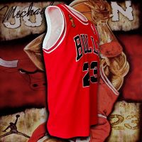 ขายเสื้อผ้าบาสเกตบอลสูง NBA Chicago Bulls Basketball Jersey Shicago Team Shirt BK0016 Special Michael Jordan 23 Size S-5XL