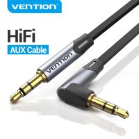 Vention Aux Cable 3.5mm Jack Audio Cable 90 Degree Right Angle 3.5 AUX Cord for Car Headphones Xiaomi Beats Speaker MP4 AUX Cord