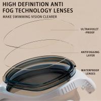 HotSwimming Goggles แว่นตาสำหรับผู้ชาย Anti-UV Pool Goggles พร้อมกรอบนุ่มและ Clear Vision สำหรับ Sea Surfing และว่ายน้ำกลางแจ้ง