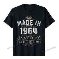 เสื้อยืดเสื้อลำลองผู้ชายทำขึ้นใน1964วันเกิด55จำกัดรูปภาพ Camisas ผู้ชายเสื้อยืดผ้าฝ้ายที่โดดเด่นปรับแต่งได้