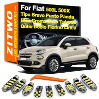 ✆ ZITWO LED Interior Light Bulb Kit For Fiat Bravo 500 500L 500X Punto Linea Panda Croma Tipo Qubo Fiorino Doblo Idea Talento Toro