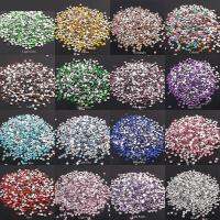 【CW】 2-6mm 1000Pcs Rhinestones Non Hotfix Flatback Rhinestoens for Nails Decorations E