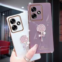 คลังสินค้าพร้อมขายดีเคสมือถือสำหรับ Realme C53 C55 NFC 4G 11 Pro + Pro 5G GT NEO5 SE 2023ใหม่เคสอมยิ้มสีชมพูสีขาวน่ารักสำหรับเด็กผู้หญิงเคสโทรศัพท์กรอบป้องกัน