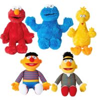 SHEDE โกรเวอร์ น่ารัก เตียง ของขวัญคริสต์มาส ปีใหม่ Elmo ของขวัญวันเกิด ตุ๊กตานุ่ม ของเล่นยัดไส้ ตุ๊กตานกตัวใหญ่ ของเล่นตุ๊กตาผ้ากำมะหยี่