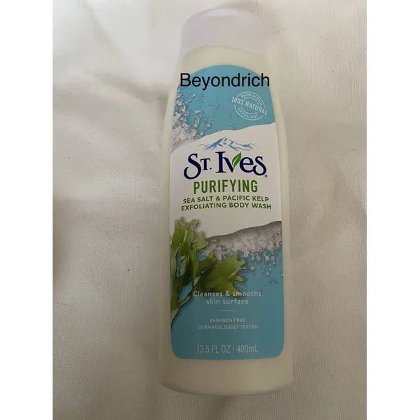 St. Ives Purifying Sea Salt & Pacific Kelp Exfoliating Body Wash 400ml