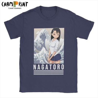 Vintage Dont Toy With Me Miss Nagatoro T-shirt Men O Neck 100% Cotton T Shirts Great Wave Short Sleeve Tee Shirt Unique Clothes XS-6XL