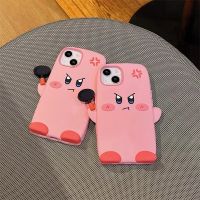 [COD] cartoon pink Kirby 13pro/12Promax mobile phone case suitable for iPhone silicone soft