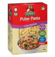 San Remo Pulse Pasta Chickpeas Spirals ซาน รีโม พาสต้าถั่วชิกพีเกลียว 250g.